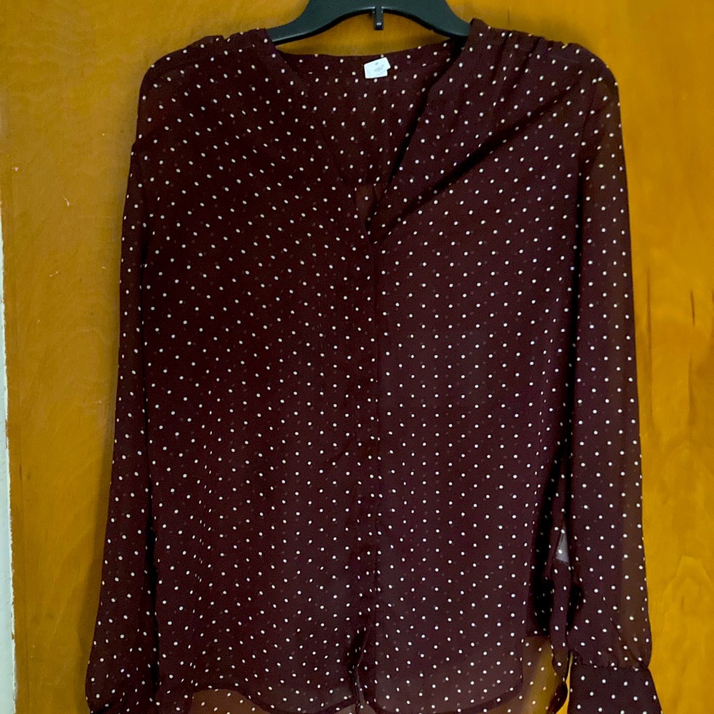 Maroon old navy sheet blouse